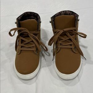 Men's Tan High-Top Sneakers